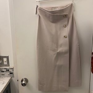 NWT Babaton Billy Skirt Matte Pearl size 2